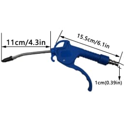 Air Blow Gun, High Flow Air Blower Gun for Compressor with Angled Bent Nozzle, Three Colors to Choose from, Short Style