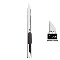 1/5/10Pcs Utility Knife Stainless Steel Paper Cut Box Cutter Tools Kit Non-Slip Blades Unboxing Knife Handicraft Carving Tools