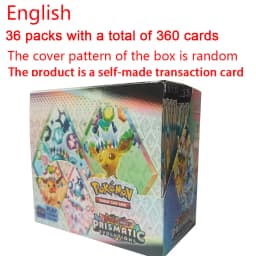 360Pcs Pokemon Card Destined Rivals Prismatic Evolutions Scarlet Violet 151 PALDEAN English Booster Battle Transaction Card