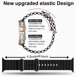 Ocean Strap for Apple Watch Ultra 4 3 2 Band 49mm 44mm 40mm 45mm 42 46mm Silicone Correa Bracelet iWatch Series SE 8 9 10 11 12
