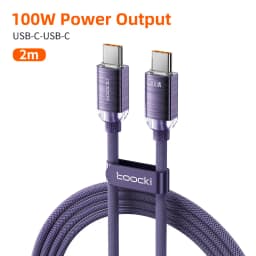 Toocki PD100W Fast Charging Cable USB C To C For iPhone 15 Type C To Type C Wire Phone Charger For Samsung Xiaomi Hoco Data Cord