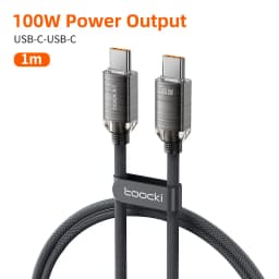 Toocki PD100W Fast Charging Cable USB C To C For iPhone 15 Type C To Type C Wire Phone Charger For Samsung Xiaomi Hoco Data Cord