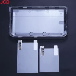 JCD Plastic Clear Crystal Shell Skin Case Cover For 3DS 3DS XL LL New 3DS New 3DS XL/LL Game Console With Screen Protective Film