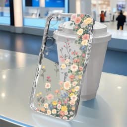 Flowers Vine Clear Case For Samsung S25 Ultra S26 S24 FE S23 Plus S22 S21 A57 A56 5G A55 A54 A53 A52S A37 A36 A35 A26 Case Cover