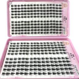 High-Capacity Individual Lashes 12/13/14mm Cluster Lashes Fluffy Natural Look DIY Eyelash Extension False Eyelashes Makeup