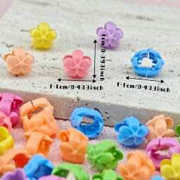 60pcs Hair Braids Beads Headwear Cute Candy Colors Plastic summer Hair Claw Clips Hair Accessories Loc Hair Jewelry for Braids