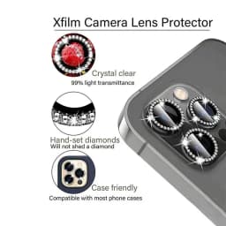 Bling Glitter Diamond Camera Lens Protector Case For iPhone 18 17 16 15 14 13 12 11Pro Max Plus Ultra Fold Sreen Protectors Film