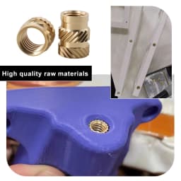 M2 M3 M4 M5 M6 M8 Brass Heat Insert Nut Double Twill Knurled Hot Melt Injection Embed Thread Inserts Nuts For 3d Printer Plastic