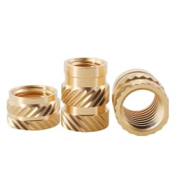 M2 M3 M4 M5 M6 M8 Brass Heat Insert Nut Double Twill Knurled Hot Melt Injection Embed Thread Inserts Nuts For 3d Printer Plastic