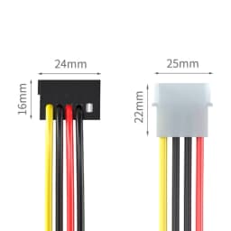 DIY Power Connectors Hard Drive 1 to 5 SATA Power Cable Adapter Splitter Cables Hard Drive Power Supply Cord