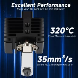 For Bambu Lab X1C P1P P1S Complete Hotend Print Head with Fan Thermistor Ceramic Heater 0.4mm Hardened steel nozzle For Bambulab