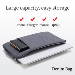 Laptop Bag for Macbook Air M2 Case 13 13.3 14 15 16 Inner Bladder For Macbook Pro Air M1 Lenovo Dell HP Huawei Xiaomi Denim Bag