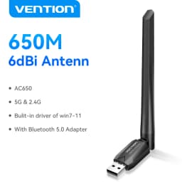 Vention WiFi Adapter AC650 WiFi5 5G&2.4G USB WiFi Card Dongle for PC Desktop Laptop Wifi Antenna USB Ethernet Network Card