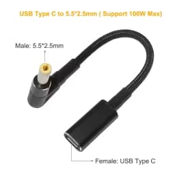 100W USB C PD to DC Universal Laptop Charger Converter Type C Fast Charging Adapter Cable Cord for Asus Lenovo Hp Dell Laptop