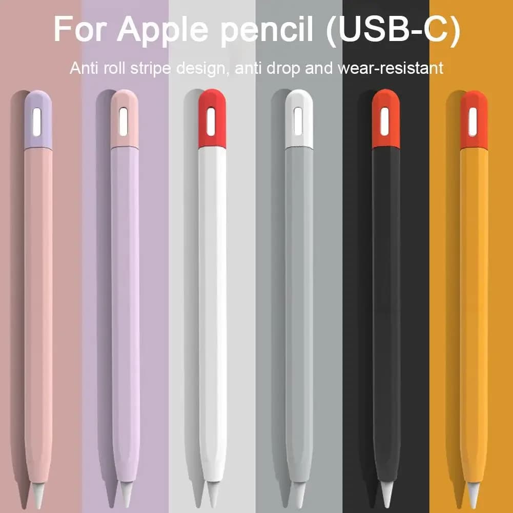 Silicon Case For Apple Pencil 3 USB-C Protective Cover For iPad Pencil Touch Pen Grip Holder Sleeve Portable Stylus Cover