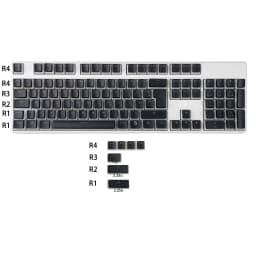 YMDK Pudding German ISO QWERTZ Double Shot PBT Shine Through OEM Profile Keycap Set Suitable For MX Switches Mechanical Keyboard