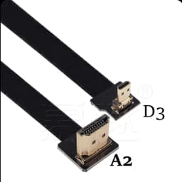 FPV Micro HDTV Compatible HDMI 90 degree Adapter FPC Band Flat HD Cable Pitch 20pin for Multicopter Air Photography