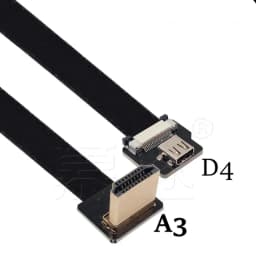 FPV Micro HDTV Compatible HDMI 90 degree Adapter FPC Band Flat HD Cable Pitch 20pin for Multicopter Air Photography