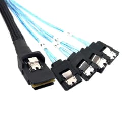 MINI SAS 36P SFF 8087 to 4 SATA3 6G Array Card 1 Change 4 Data Connection Server Cables