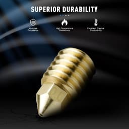 For Bambu Lab Nozzle Brass 3D Printer Parts 0.4/0.6/0.8/1.0mm High Flow X1C V2 P1P Hotend Nozzle M6 1.75 For Bambulab X1 P1S