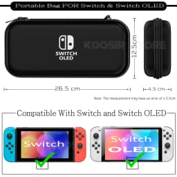 Nintend Switch / OLED EVA Carrying Case Protective Shell Handheld Storage Bag for Nintendo Switch OLED Console Game Accessories