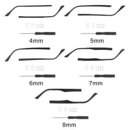 1 Pair Single Tooth Eyeglasses Temple Arm Single Tooth TR90 Eyeglasses Replacement Leg Repair Eyewear Tool Accessories