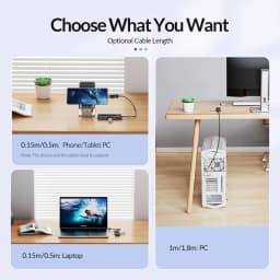 ORICO Type C HUB USB HUB 3.0 4-Port Splitter USB HUB Adapter Expansion Dock Ultra-Slim OTG Adapter For PC Computer Accessories