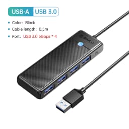ORICO Type C HUB USB HUB 3.0 4-Port Splitter USB HUB Adapter Expansion Dock Ultra-Slim OTG Adapter For PC Computer Accessories