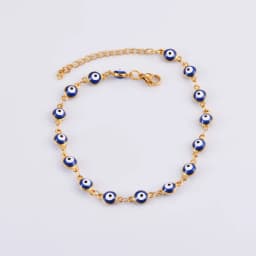 Stainless Steel Bracelets Blue Red Evil Eye Enamel Bead Bracelet For Women Lucky Turkish Eye Jewelry Gifts