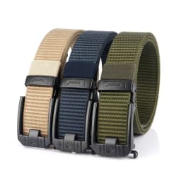 VATLTY Automatic Buckle Belt for Men 34mm Real Nylon Military Tactical Belt Non Slip Hiking Hunting Belt Male Envio Gratis
