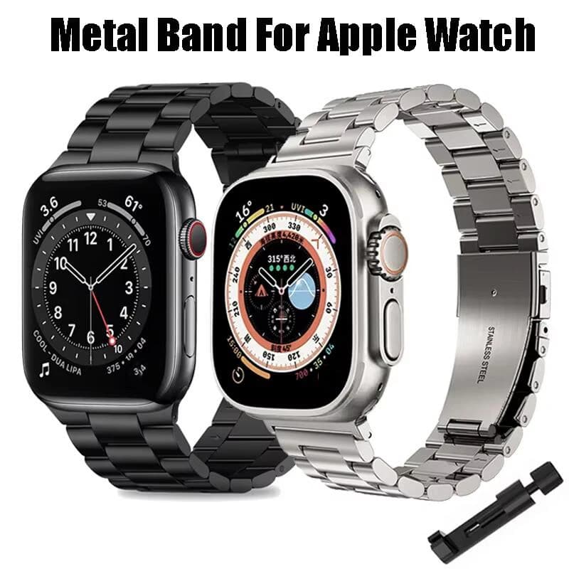 Stainless Steel Strap For Apple Watch Band 45mm Ultra 49mm 41mm 40mm 44mm 46mm Strap Metal Bracelet For Iwatch Series 11 10 42mm