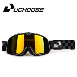Retro Motorcycle Goggles Ski Glasses Sunglasses ATV Goggles Non-slip Belt AntiUV Cafe Racer Chopper Cycling Racing Free Shipping