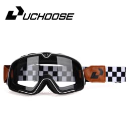 Retro Motorcycle Goggles Ski Glasses Sunglasses ATV Goggles Non-slip Belt AntiUV Cafe Racer Chopper Cycling Racing Free Shipping