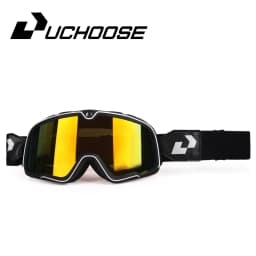 Retro Motorcycle Goggles Ski Glasses Sunglasses ATV Goggles Non-slip Belt AntiUV Cafe Racer Chopper Cycling Racing Free Shipping