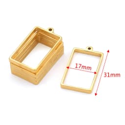 10pcs Stainless Steel Geometric Figure Charm Hollow Glue Blank Pendant Tray Bezel Charms For Jewelry Making Supplies Findings