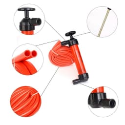 1pc Portable Manual Oil Pump Hand Siphon Tube Car Hose Liquid Gas Transfer Sucker Suction High Quality Inflatable Pump