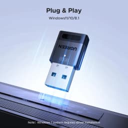UGREEN USB Bluetooth Adapter, Bluetooth 6.0 Dongle for PC Windows 11/10/8.1, Bluetooth Receiver & Transmitter for Keyboard/Mouse