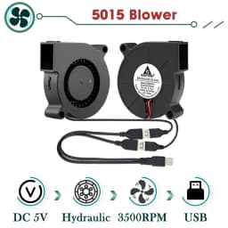 GDSTIME Dual 40mm 60mm 80mm 92mm 120mm 140mm 5V USB Fan w 2 in 1 USB Cable USB Controller For AV Receiver DVR and TV Box Cooling