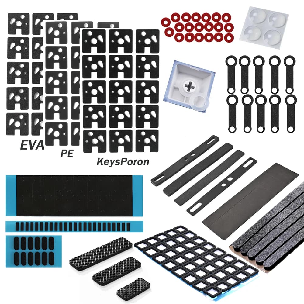 Mechanical Keyboard PCB Switch Pad Silencer Cotton Underpad Screw pads steel plate pads E Keyporon Hotswap Foam Custom Gamer