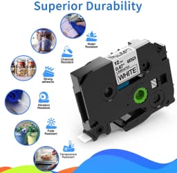 31 Colors Label Tape TZe-231 TZ 234 Cartridge Laminated Labeling Ribbon Fit Brother P-touch Label Maker PT-E105 1010 H101C D210