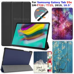 For Samsung Galaxy Tab S5e Case 10.5'' SM-T720/T725 2019 Auto Wake Sleep PU Leather Cover Slim Tri-Fold Stand Tablet Case Funda