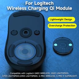 Gaming Mouse Wireless Charger Qi Module For Logitech Pro 2 Lightspeed G502 X Plus G703 G903 G Pro X Superlight 2 DEX G403 Shell
