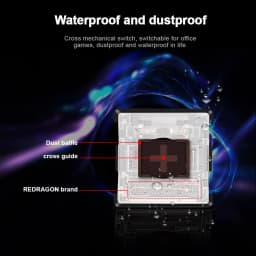 REDRAGON SMD RGB MX Low Profile 5.5 switch 3Pin Clicky Linear Tactile silent Mechanical keyboard red black blue brown Switche
