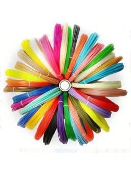 3D Print Plastic, 3-D Pens Filament Materials, 3D Printing Filament, Diameter 1.75mm PLA Line, 20 Non Repeating Colors, Random C