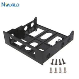 3.5" to 5.25" Hard Drive Mounting Bracket 3.5 Inch HDD SSD Adapter For 5.25 Inch PC Computer Case Bay With Mounting Screws