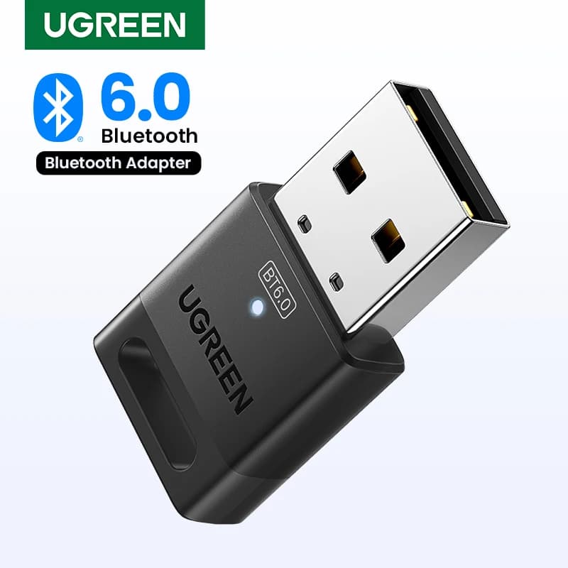 UGREEN Bluetooth Adapter USB Bluetooth 6.0 5.4 for PC Dongle Wireless Mouse Keyborad Music Audio Receiver USB Transmitter