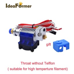 V6 J-head 12V 24V All Metal Hotend Wade or Bowden 1.75/3.0mm Filament Nozzle Cooling Fan Bracket Block Thermistors Heat Sink Kit
