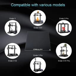 Creality Ender 3 Glass Bed Upgraded 3D Printer Tempered Glass Plate Build Surface 235x235x4mm for Ender 3/Ender 3 Pro/Ender 3 V2
