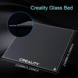 Creality Ender 3 Glass Bed Upgraded 3D Printer Tempered Glass Plate Build Surface 235x235x4mm for Ender 3/Ender 3 Pro/Ender 3 V2