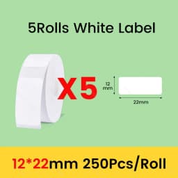 Niimbot D11 D101 D110 Official Label Sticker Paper Rolls Various Sizes of White Color Label Papers 3 5 10 Rolls for Printer USE